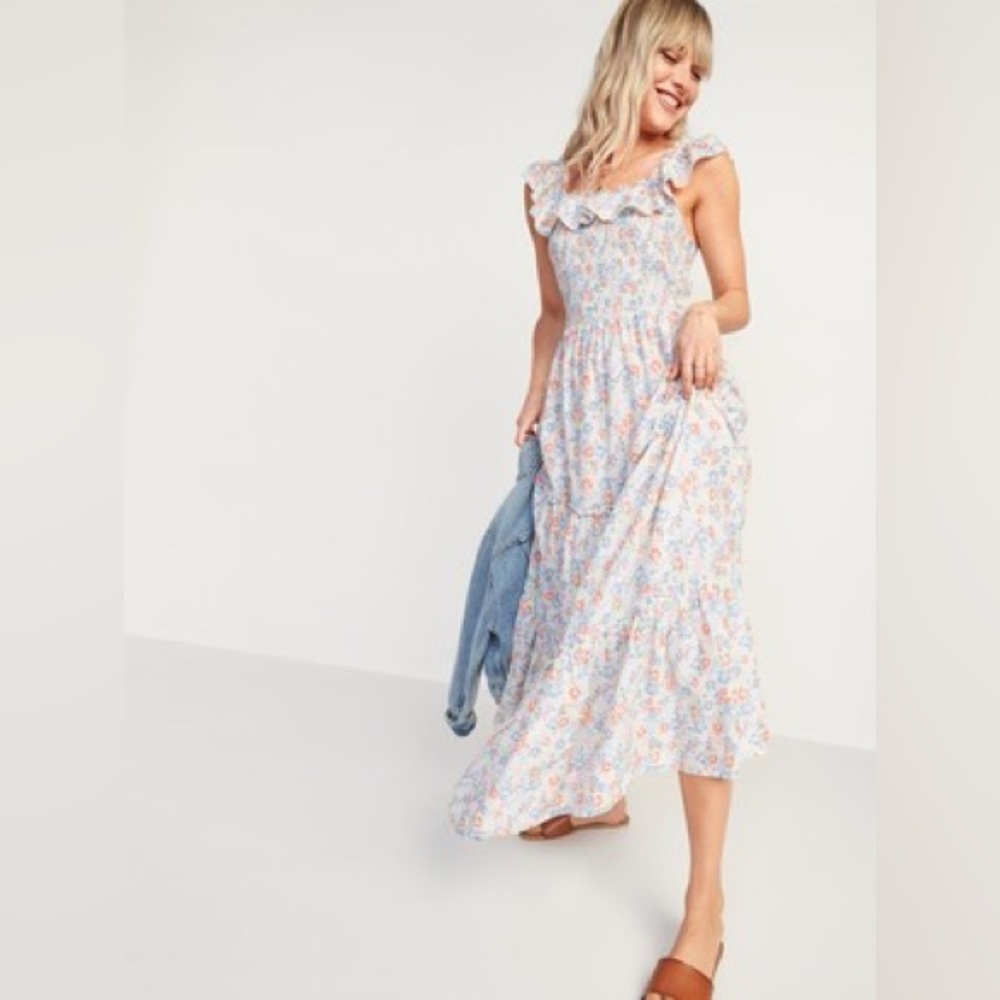Only worn once! Floral Maxi Dress